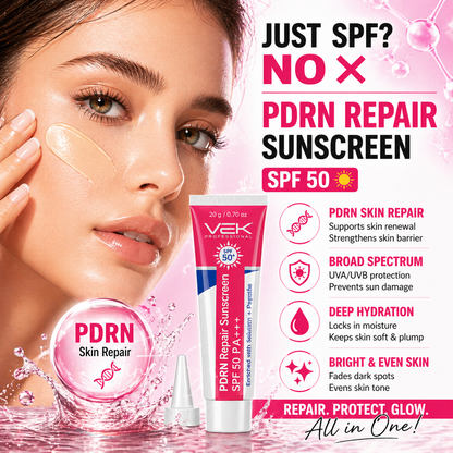 Hydrate 2% Kojic Acid Face Serum in Gel with PDRN Dermal Complex, Glow Sunscreen & Tinted Sunscreen SPF 50+ | Alpha Arbutin Brightening Treatment for Dark Spots | 4 Tubes 20g each