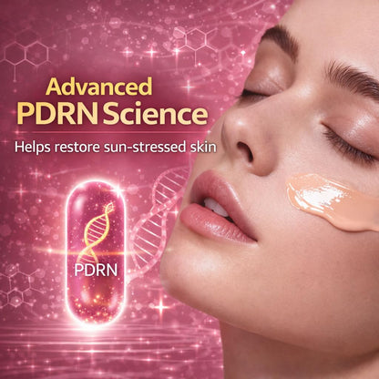 VSK Professionals12% Glycolic Acid Cream Gel for Brightning, Anti-Pigmentation & Melasma Acne, Pimples & Dark Spots | Unclogs Pores, Smooth Skin Care With PDRN SPF50 Sunscreen Combo | 4 Tubes 20g each (80grm)