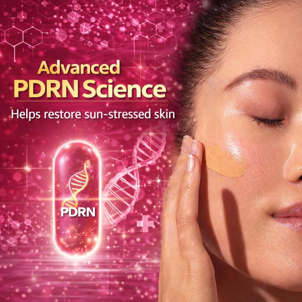 VSK Professionals12% Glycolic Acid Cream Gel for Brightning, Anti-Pigmentation & Melasma Acne, Pimples & Dark Spots | Unclogs Pores, Smooth Skin Care With PDRN SPF50 Sunscreen Combo | 4 Tubes 20g each (80grm)