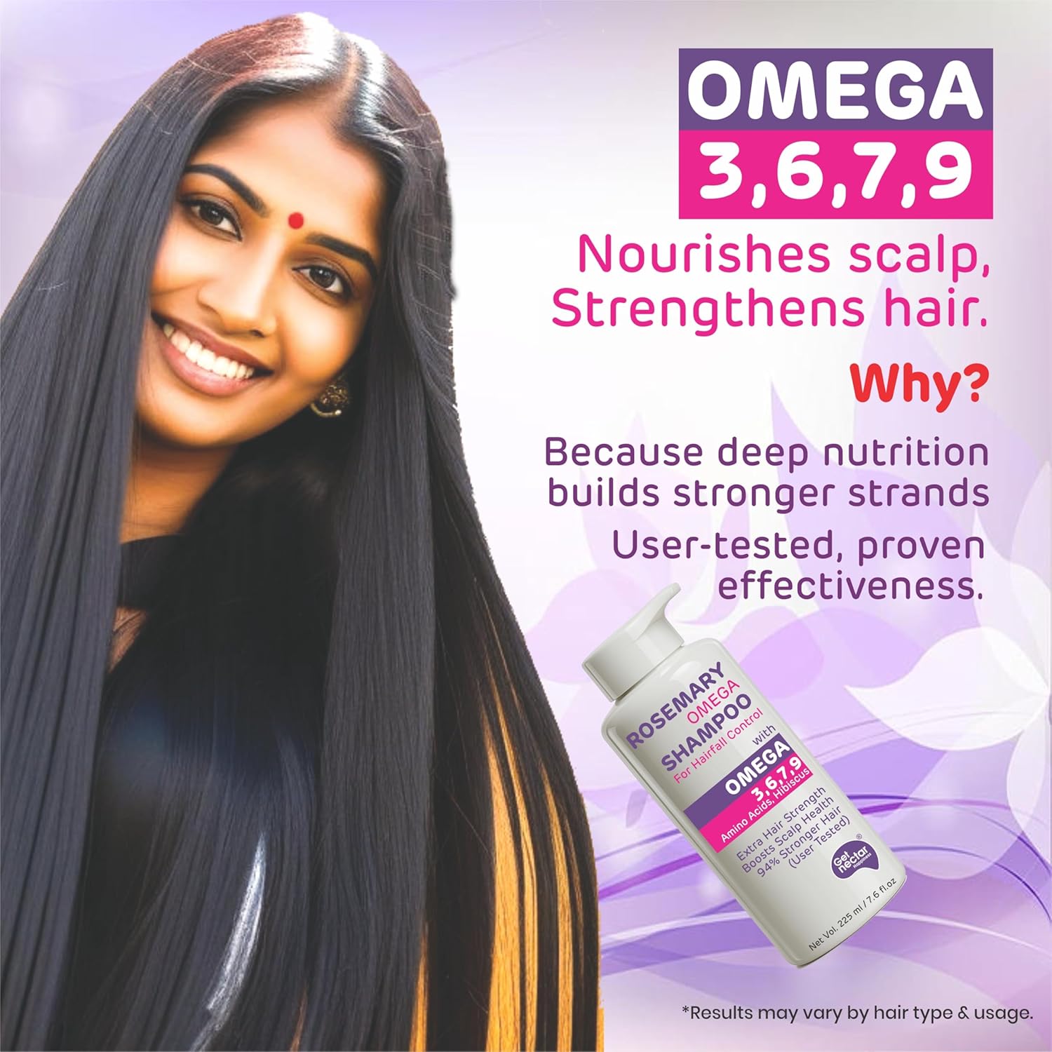 Korean Hair Essence Rosemary Shampoo for Hair Fall Control | Enriched with Hibiscus, Omega 3,6,7,9 & Amino Acids | Strengthens Roots, Boosts Scalp Health & Reduces Breakage | Sulphate & Paraben Free Gentle Cleanser | 225ml