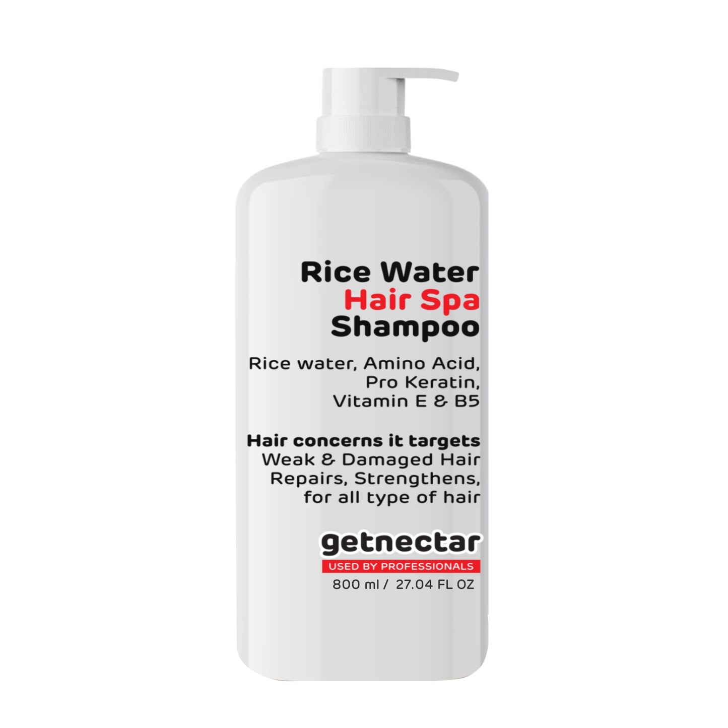 Rice water Amino acid-Pro Keratin, Hair SPA Shampoo - Hair Growth and Repair-800ml