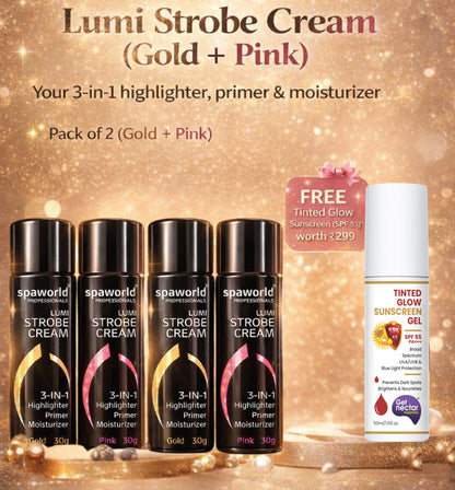 Strobe Cream Pink & Gold (30+30g) |    🟠 👉 Click the Button for Amazon  🟠 👉 बटन पर क्लिक करें और Amazon